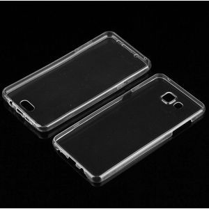 Voor de Galaxy A5 (2016) / A510 0 75 mm ultra-dunne transparante TPU dubbelzijdige beschermende Case (transparant)