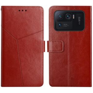 Voor Xiaomi Mi 11 Ultra y Stitching Horizontale flip lederen telefoonhoesje