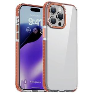 Voor iPhone 15 Pro iPAKY MT-serie transparant PC+TPU telefoonhoesje