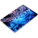 Voor Samsung Galaxy Tab A 9.7 Painted TPU Tablet Case (Blue Leopard)