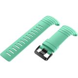 Voor Suunto Core serie vierkant stalen gesp siliconen TPU Watch Bands (mintgroen)