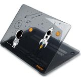 Voor MacBook Air 13.3 2020 A2179/A2337 ENKAY Hat-Prince 3 in 1 Spaceman Pattern Laotop Beschermende Crystal Case met TPU Keyboard Film/Anti-dust Plugs  Versie: EU (Spaceman No.1)