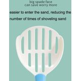 10 PCS Pet Cat Litter Shovel Cat Poop Cleaning Tool(White + Light Blue)