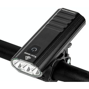WEST BIKING YP0701286 Fiets koplamp USB rijden sterke licht mountainbike licht (zwart)