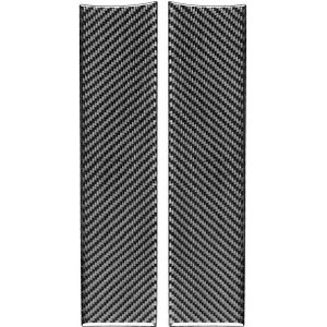 2 stks / set carbon fiber auto armleuning box panel decoratieve sticker voor MERCEDES-BENZ B-klasse 2019 / GLB 2020  Links en rechtsaandrijving Universeel