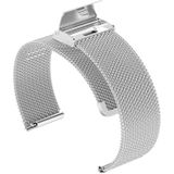 22mm Metal Mesh Polsband horlogeband voor Fossil Hybrid Smartwatch HR  Male Gen 4 Explorist HR  Male Sport(Silver)