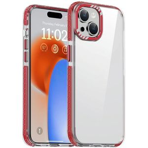 Voor iPhone 15 iPAKY MT-serie transparant PC+TPU telefoonhoesje