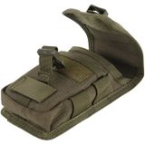 2 stks multifunctionele Molle systeem taille tas buiten lopen zakken voor mobiele telefoon onder 5 5 inch (zwart)