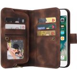 Voor iPhone 6s Plus / 6 Plus multifunctionele kaartsleuf rits portemonnee lederen telefoonhoes