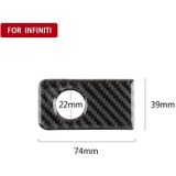 Auto carbon fiber front passagier Seat opbergdoos decoratieve sticker voor Infiniti Q50/q60