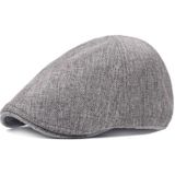 Lente / zomer jute Cap Retro mannen vooruit baret  maat: M (56-58cm)