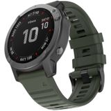 Voor Garmin fenix 6 22mm Smart Watch Quick release Silicon polsband horlogeband (Army Green)