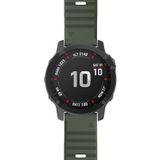 Voor Garmin fenix 6 22mm Smart Watch Quick release Silicon polsband horlogeband (Army Green)