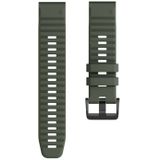Voor Garmin fenix 6 22mm Smart Watch Quick release Silicon polsband horlogeband (Army Green)
