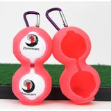 2 stks Golf Silicone Double-Ball Beschermhoes (Pink)