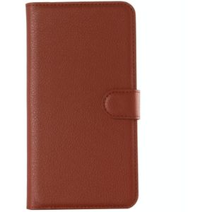 Voor de Galaxy A5 / A500F Litchi Texture horizontale Flip lederen draagtas met houder & kaartsleuven & Wallet(Brown)