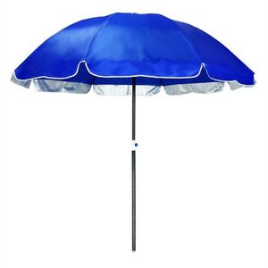 Outdoor Grote Double-layer Sun Umbrella Shade en Sun Protection Stalls In The Wild  Style:2.0m saffierblauw