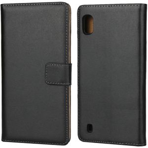 Horizontale Flip lederen case voor Galaxy A10  met magnetische gesp & houder & kaartsleuven & portemonnee (zwart)