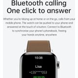 IWO8 1 82 inch HD -scherm Smart Watch  ondersteuning Bluetooth Call/NFC -functie (Brown)