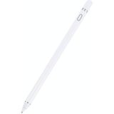 Pencil Universal Rechargeable Active Capacitive Stylus Pen with Magnetic Cap(White)