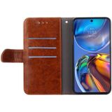 Voor Oppo Reno7 4G/F21 Pro 4G Geometrische Stitching Horizontal Flip Leather Phone Case