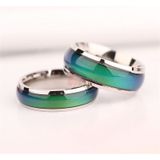 Fine Jewelry Ring kleur verandering emotie gevoel Mood Ring verwisselbare Band temperatuur moodring  Ring grootte: 16 mm