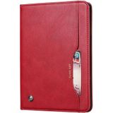 Knead huidtextuur horizontale Flip lederen case voor iPad mini 2019  met foto frame & houder & kaartsleuven & portemonnee & pen sleuf (rood)