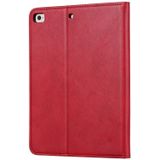 Knead huidtextuur horizontale Flip lederen case voor iPad mini 2019  met foto frame & houder & kaartsleuven & portemonnee & pen sleuf (rood)
