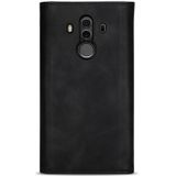 Voor Huawei Mate 10 Pro Skin Feel Zipper Horizontale Flip Lederen Case met Holder & Card Slots & Photo Frame & Lanyard & Long Rope(Black)