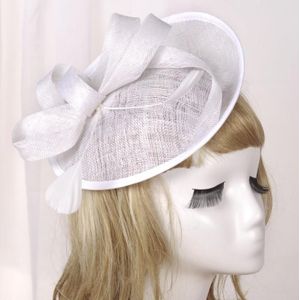 Bruidshoofddeksels Retro Style Linnen hoed (Wit)