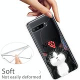 Voor Asus ROG Phone 3 ZS661KS Schokbestendig gespoten transparante TPU beschermhoes(GEEN cat)