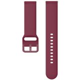 22mm Color Buckle Siliconen Polsband horlogeband voor Fitbit Versa 2 / Versa / Versa Lite / Blaze (Wijn rood)