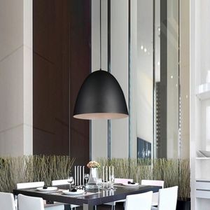 Modern minimalistisch Cafe Simple Living Room slaapkamer Restaurant Bar Engineering commercile lampen  Diameter: 25cm (zwart)