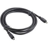 FireWire IEEE 1394 4Pin Male naar 4Pin mannelijke kabel  lengte: 1 8 meter