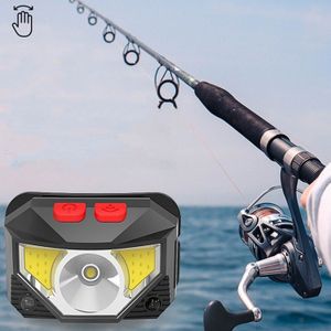 T09-COB LED Glare Koplamp Outdoor Lighting USB-oplaadsensor Red Light Night Running Mini Fishing Koplamp