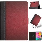 Voor Samsung Galaxy Tab A 10.1 2019 T510 Stiksels Effen Kleur Smart Leather Tablet Case (Rood)