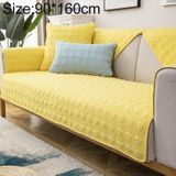 Vier seizoenen universele eenvoudige moderne antislip volledige dekking sofa cover  maat: 90x160cm (Houndstooth geel)