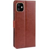 Retro Crazy Horse textuur horizontale Flip lederen case voor iPhone 11 6 1 inch  met houder & kaartsleuven & fotolijstjes (bruin)