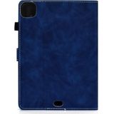 Voor iPad Air 2020 10.9 Cowhide Texture Horizontale Flip Lederen Case met Holder & Card Slots & Sleep / Wake-up Functie(Blauw)