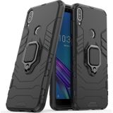 Voor Asus Zenfone Max Pro (M1) ZB601KL Schokbestendige PC + TPU beschermhoes met magnetische ringhouder(zwart)