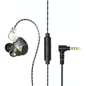 Qkz ak6 pro hifi subwoofer in-ear bedrade hoofdtelefoons met microfoon