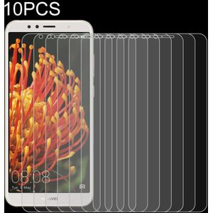 10 stuks 0.26 mm 9H 2.5 D gehard glas film voor Huawei Y6 2018