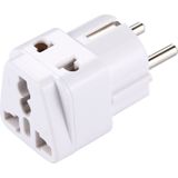 Steek Adapter  Travel Power Adaptor met Europa Socket Plug(White)