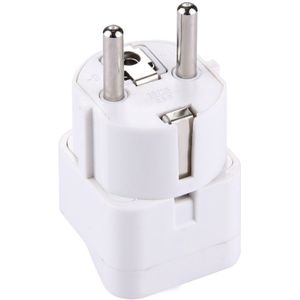 Steek Adapter  Travel Power Adaptor met Europa Socket Plug(White)
