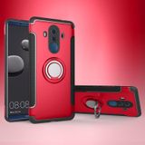 Magnetische 360 graden rotatie ring houder armor beschermhoes voor Huawei Mate 10 Pro (rood)