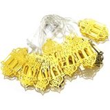 1.65m 10 LED's Eid Al-Fitr Festival Iron Art String Lights Ramadan LED Decoration Hanger (Warm Wit Licht)