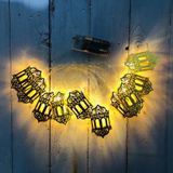 1.65m 10 LED's Eid Al-Fitr Festival Iron Art String Lights Ramadan LED Decoration Hanger (Warm Wit Licht)