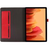 Voor Samsung Galaxy Tab A7 (2020) Crazy Horse Texture Horizontale Flip Lederen case met 2-vouwende Houder & Kaart slot(Rood)