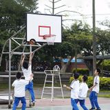 LEIJIAER BKT 529UC 5 in 1 No. 5 PU lederen basketbal set voor trainings wedstrijden