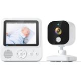 ABM900 2 8 inch draadloze video-nachtzicht babyfoon beveiligingscamera (EU-stekker)